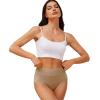 imagevoenxe High Waisted Underwear for WomenCotton Ladies PantiesBreathable Soft Full Coverage BriefsComfy Underpants4 PackAssorted
