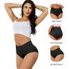 imagevoenxe High Waisted Underwear for WomenCotton Ladies PantiesBreathable Soft Full Coverage BriefsComfy Underpants4 PackAssorted