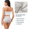 imagevoenxe High Waisted Underwear for WomenCotton Ladies PantiesBreathable Soft Full Coverage BriefsComfy Underpants4 PackAssorted