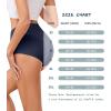 imagevoenxe High Waisted Underwear for WomenCotton Ladies PantiesBreathable Soft Full Coverage BriefsComfy Underpants4 PackBlue