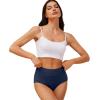 imagevoenxe High Waisted Underwear for WomenCotton Ladies PantiesBreathable Soft Full Coverage BriefsComfy Underpants4 PackBlue