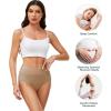 imagevoenxe High Waisted Underwear for WomenCotton Ladies PantiesBreathable Soft Full Coverage BriefsComfy Underpants4 PackNude