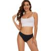 imagevoenxe Seamless High Waisted Women Underwear ThongsNo Show High Rise Panties ThongBreathable Comfortable Sports Tanga PackBasic