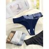 imagevoenxe Seamless High Waisted Women Underwear ThongsNo Show High Rise Panties ThongBreathable Comfortable Sports Tanga PackGray