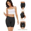 imagevoenxe Women Cotton Boy Shorts UnderwearLady Boxers BriefsHigh Waist Anti Chafing BoyShortSoft Long Leg Biker Panty4 PackCoffee