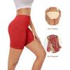 imagevoenxe Women Cotton Boy Shorts UnderwearLady Boxers BriefsHigh Waist Anti Chafing BoyShortSoft Long Leg Biker Panty4 PackCoffee