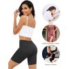 imagevoenxe Women Cotton Boy Shorts UnderwearLady Boxers BriefsHigh Waist Anti Chafing BoyShortSoft Long Leg Biker Panty4 PackCoffee
