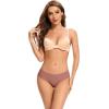 imagevoenxe Women Seamless Hipster UnderwearBreathable Ladies Panties BikiniNo Show BriefsComfortable Undies for Women 5PackCoffee