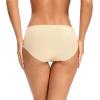 imagevoenxe Women Seamless Hipster UnderwearBreathable Ladies Panties BikiniNo Show BriefsComfortable Undies for Women 5PackD5 Pack Apricot