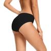 imagevoenxe Women Seamless Hipster UnderwearBreathable Ladies Panties BikiniNo Show BriefsComfortable Undies for Women 5PackE5 Pack Black