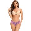 imagevoenxe Women Seamless Hipster UnderwearBreathable Ladies Panties BikiniNo Show BriefsComfortable Undies for Women 5PackG5 Pack Leopard Print