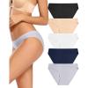 imagevoenxe Women Bikini UnderwearSeamless Breathable Ladies PantiesNo Show Comfortable Briefs Undies for WomenHipster5PackD5 Pack Basics