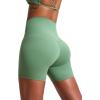 imagevoenxe High Waisted Women Yoga ShortsSpandex Biker Cycling Short Leggings for Ladies Running Fitness Gym WorkoutSoft2 PackBlackgreen