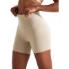 imagevoenxe High Waisted Women Yoga ShortsSpandex Biker Cycling Short Leggings for Ladies Running Fitness Gym WorkoutSoft2 PackBlacknude