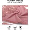 imagevoenxe Seamless Lace Thongs for Women No Show Thong UnderwearLady Breathable Comfort Panty Soft Laser Cut UndieTanga5PackCoffee