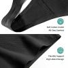 imagevoenxe Seamless Women Underwear ThongsHigh Waisted No Show Ladies PantiesBreathable Comfortable Hi Rise Cut Undies5PackBlack