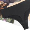 imagevoenxe Seamless Women Underwear ThongsHigh Waisted No Show Ladies PantiesBreathable Comfortable Hi Rise Cut Undies5PackBlack