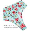 imagevoenxe Seamless Women Underwear ThongsHigh Waisted No Show Ladies PantiesBreathable Comfortable Hi Rise Cut Undies5PackFloral