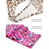imagevoenxe Seamless Women Underwear ThongsHigh Waisted No Show Ladies PantiesBreathable Comfortable Hi Rise Cut Undies5PackLeopard Print