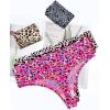 imagevoenxe Seamless Women Underwear ThongsHigh Waisted No Show Ladies PantiesBreathable Comfortable Hi Rise Cut Undies5PackLeopard Print