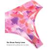 imagevoenxe Seamless Women Underwear ThongsHigh Waisted No Show Ladies PantiesBreathable Comfortable Hi Rise Cut Undies5PackPattern