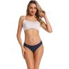 imagevoenxe Seamless Women Underwear ThongsNo Show Ladies ThongNo Line Workout Breathable Comfortable PantiesSoft Undies5PackB5 Pack Pattern Design
