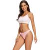 imagevoenxe Seamless Women Underwear ThongsNo Show Ladies ThongNo Line Workout Breathable Comfortable PantiesSoft Undies5PackF5 Pack Bright Color