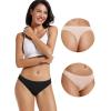 imagevoenxe Seamless Women Underwear ThongsNo Show Ladies ThongNo Line Workout Breathable Comfortable PantiesSoft Undies5PackH5 Pack 3black2nude