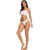 imagevoenxe Seamless Women Underwear ThongsNo Show Ladies ThongNo Line Workout Breathable Comfortable PantiesSoft Undies5PackH5 Pack White