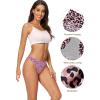 imagevoenxe Women Bikini UnderwearSeamless Breathable Ladies PantiesNo Show Comfortable Briefs Undies for WomenHipster5PackG5 Pack Leopard Print