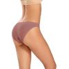 imagevoenxe Women Bikini UnderwearSeamless Breathable Ladies PantiesNo Show Comfortable Briefs Undies for WomenHipster5PackI5 Pack Coffee