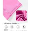 imagevoenxe Women Workout ShortsHigh Waisted Yoga Biker ShortSpandex No Front Seam Sports Gym Running Exercise Soft Short2 PackGraypink