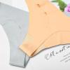 imagevoenxe Seamless Women Underwear ThongLow Rise No Show Ladies PantiesV Waist Cut No Line Breathable Brief Comfortable 5PackNude