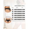 imagevoenxe Seamless Womens Thong UnderwearHigh Waisted Tanga Woman No Show PantiesBreathable Workout Comfortable Undies5 PackBlack