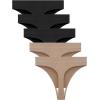 imagevoenxe Seamless Womens Thong UnderwearHigh Waisted Tanga Woman No Show PantiesBreathable Workout Comfortable Undies5 PackBlacknude