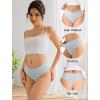 imagevoenxe Seamless Women Underwear ThongsHigh Waisted Ladies No Show Panties LineInvisible Comfy Workout UndiesSoft5PackBasics