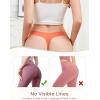 imagevoenxe Seamless Women Underwear ThongsLadies Workout No Show PantiesInvisible Comfortable Athletic Gym UndiesSoft5PackAssorted