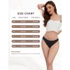 imagevoenxe Seamless Women Underwear ThongsLadies Workout No Show PantiesInvisible Comfortable Athletic Gym UndiesSoft5PackBlack