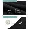 imagevoenxe Women Cotton Thongs UnderwearBreathable Soft PantiesLadies Workout Undies ComfortableAthletic Tangas Stretch 5 PackBlack