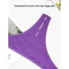 imagevoenxe Women Cotton Thongs UnderwearBreathable Soft PantiesLadies Workout Undies ComfortableAthletic Tangas Stretch 5 PackVintage