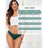 imagevoenxe Women Cotton Thongs UnderwearBreathable Soft PantiesLadies Workout Undies ComfortableAthletic Tangas Stretch 5 PackVintage
