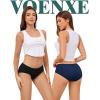 image:imagevoenxe Cotton Underwear Women Hipster Brief PantiesBreathable Womens Full Coverage BikiniSoft Workout Ladies Undies5 PackBasics