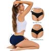 image:imagevoenxe Cotton Underwear Women Hipster Brief PantiesBreathable Womens Full Coverage BikiniSoft Workout Ladies Undies5 PackBasics