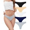 image:imagevoenxe Seamless Thongs for WomenNo Show Ladies UnderwearInvisible Comfortable PantiesLow Rise Gym Workout Undies5 PackBasic